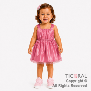 DISFRAZ PRINCESA CORTO CON BRETEL ANGOSTO ROSA TALLE 0
